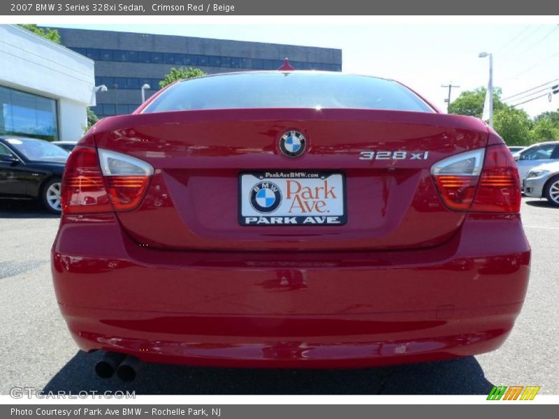 Crimson Red / Beige 2007 BMW 3 Series 328xi Sedan