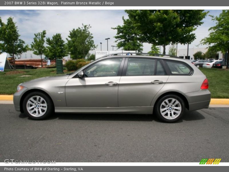 Platinum Bronze Metallic / Beige 2007 BMW 3 Series 328i Wagon