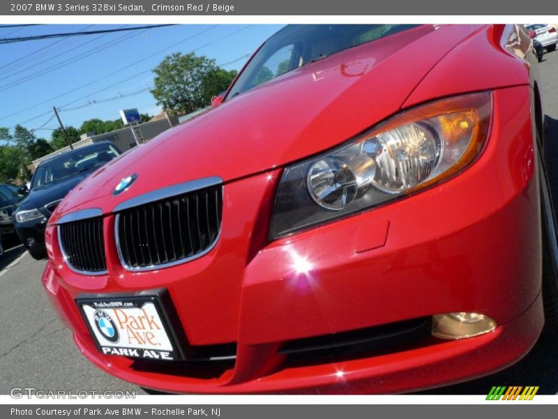 Crimson Red / Beige 2007 BMW 3 Series 328xi Sedan