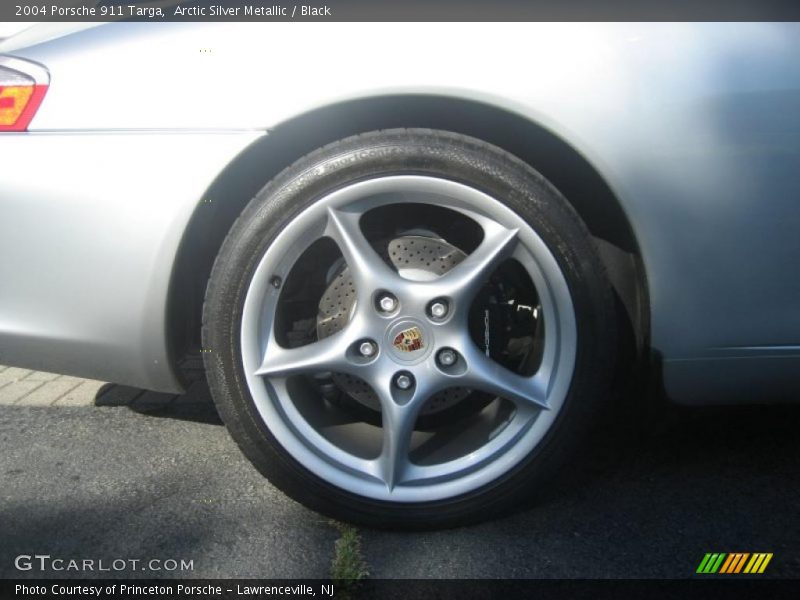 Arctic Silver Metallic / Black 2004 Porsche 911 Targa