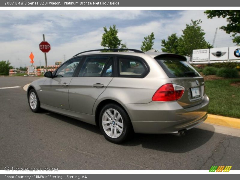 Platinum Bronze Metallic / Beige 2007 BMW 3 Series 328i Wagon