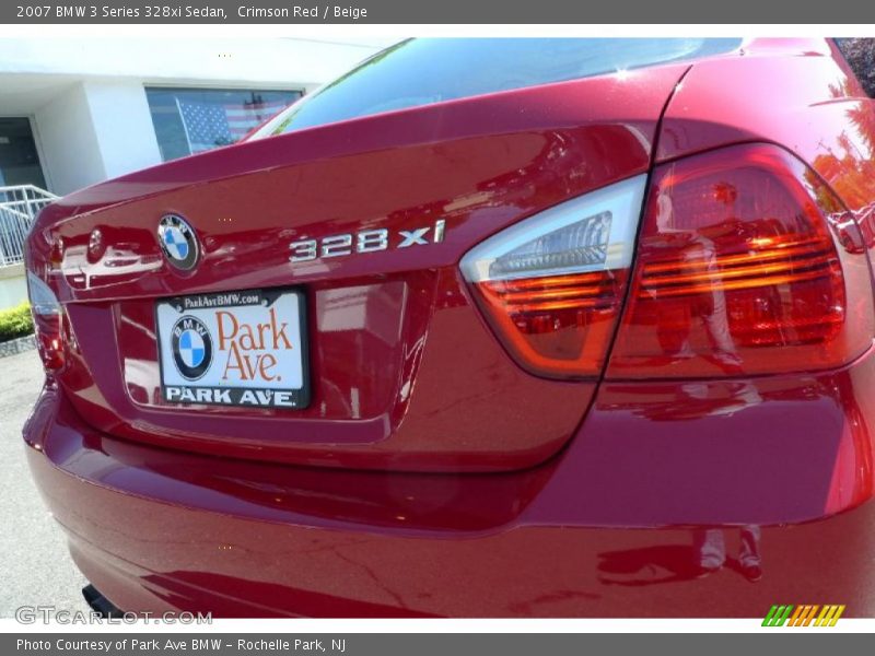 Crimson Red / Beige 2007 BMW 3 Series 328xi Sedan