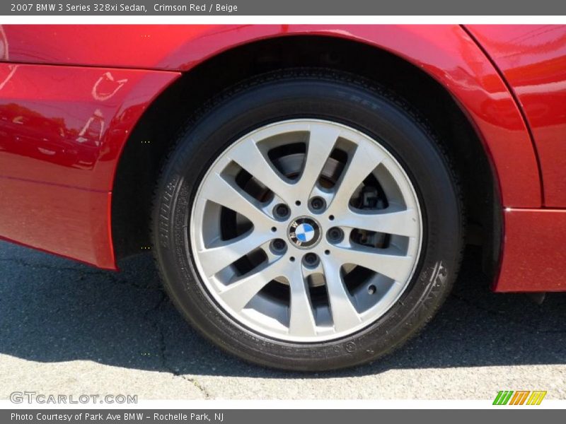 Crimson Red / Beige 2007 BMW 3 Series 328xi Sedan