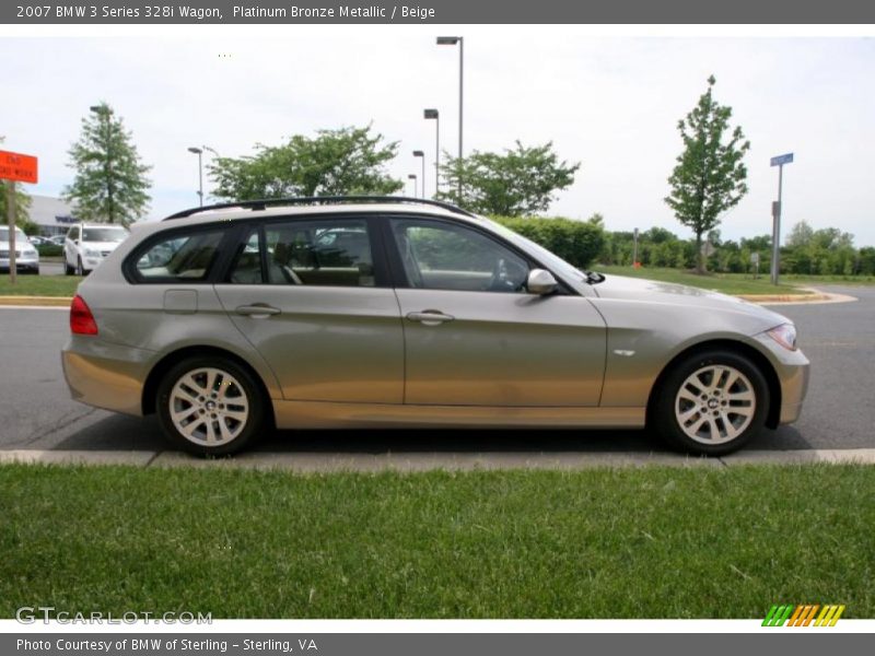 Platinum Bronze Metallic / Beige 2007 BMW 3 Series 328i Wagon