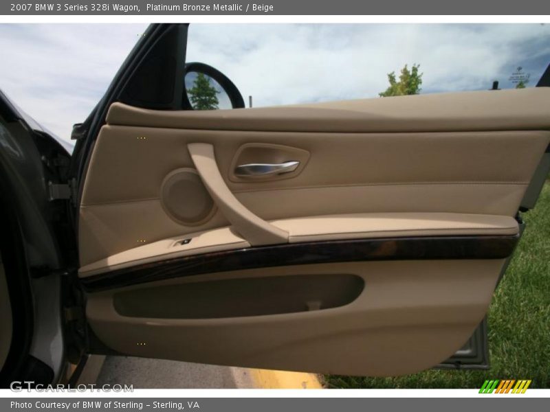 Platinum Bronze Metallic / Beige 2007 BMW 3 Series 328i Wagon