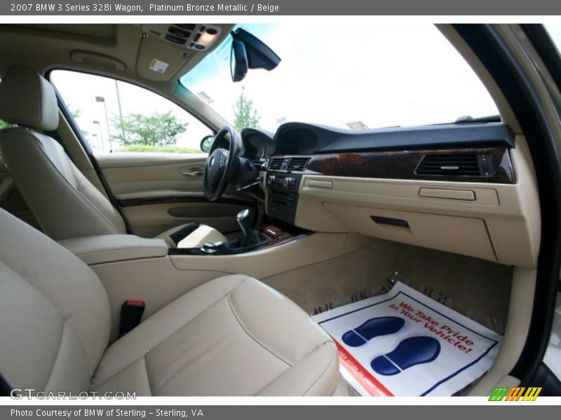 Platinum Bronze Metallic / Beige 2007 BMW 3 Series 328i Wagon