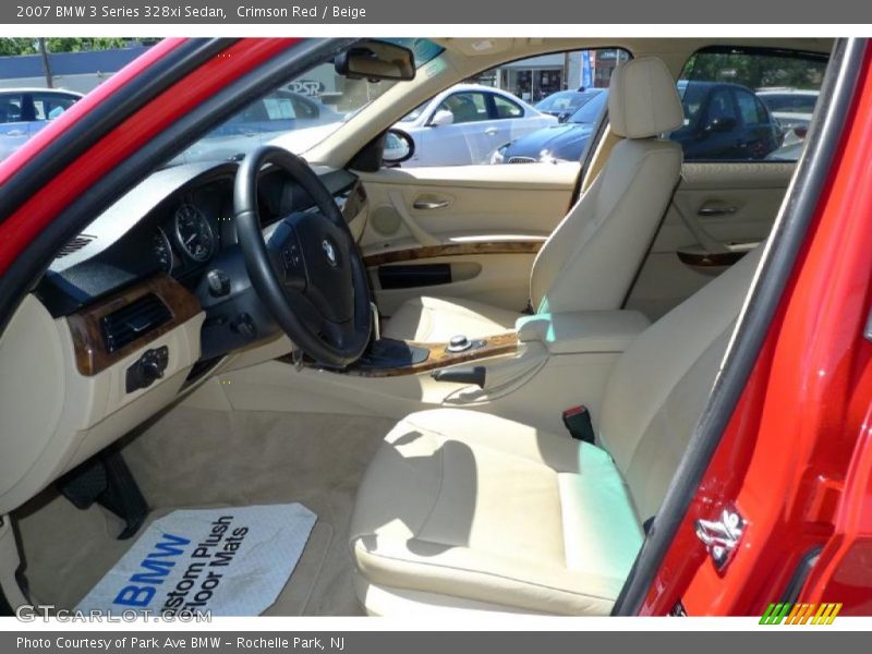 Crimson Red / Beige 2007 BMW 3 Series 328xi Sedan