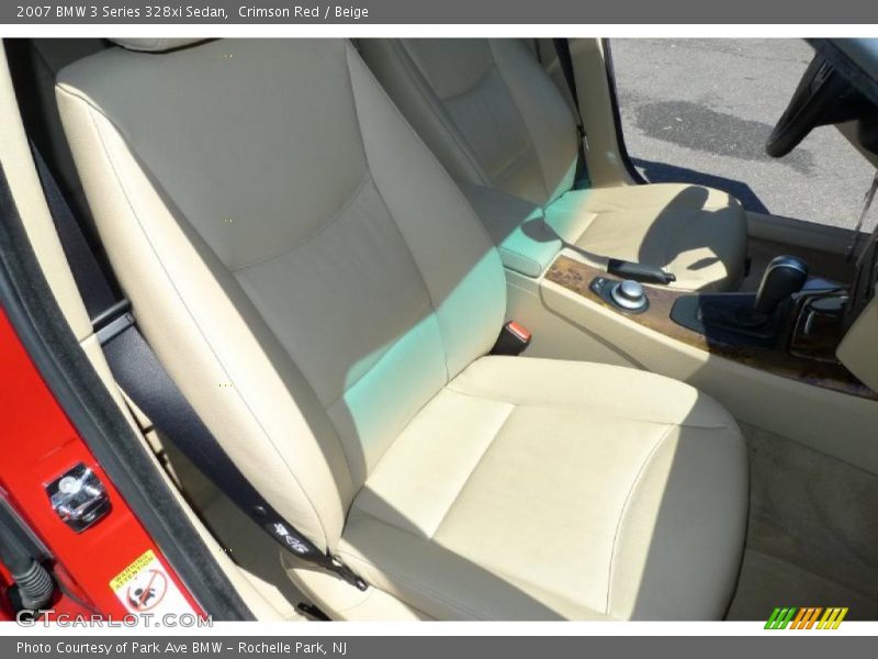Crimson Red / Beige 2007 BMW 3 Series 328xi Sedan