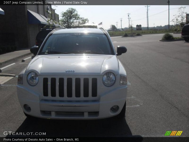 Stone White / Pastel Slate Gray 2007 Jeep Compass Limited