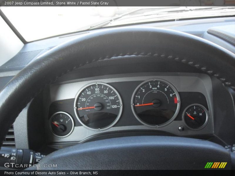 Stone White / Pastel Slate Gray 2007 Jeep Compass Limited
