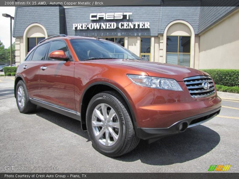 Autumn Copper Metallic / Brick 2008 Infiniti FX 35 AWD