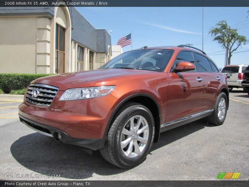 Autumn Copper Metallic / Brick 2008 Infiniti FX 35 AWD