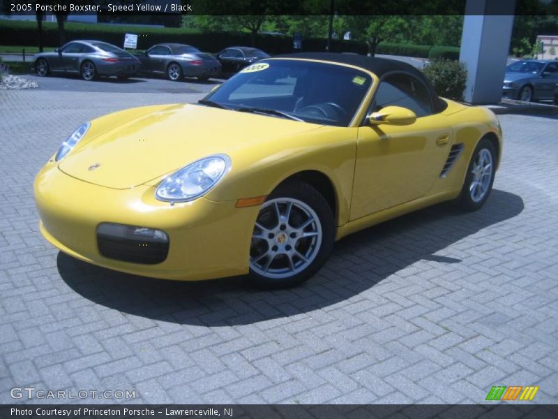 Speed Yellow / Black 2005 Porsche Boxster