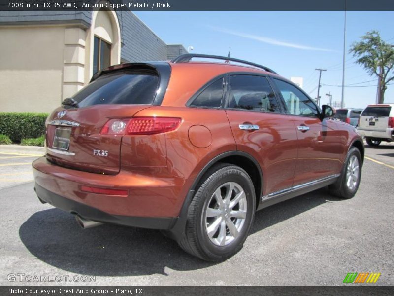 Autumn Copper Metallic / Brick 2008 Infiniti FX 35 AWD