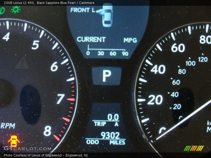 Black Sapphire Blue Pearl / Cashmere 2008 Lexus LS 460