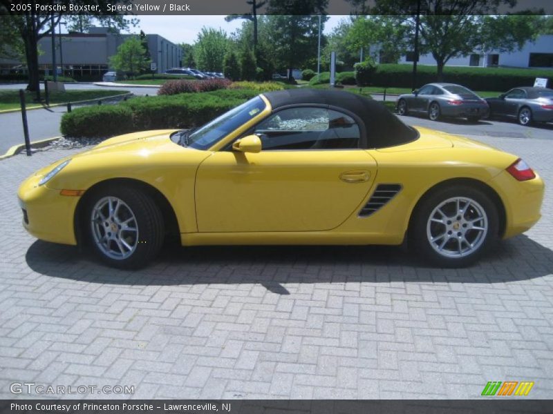 Speed Yellow / Black 2005 Porsche Boxster