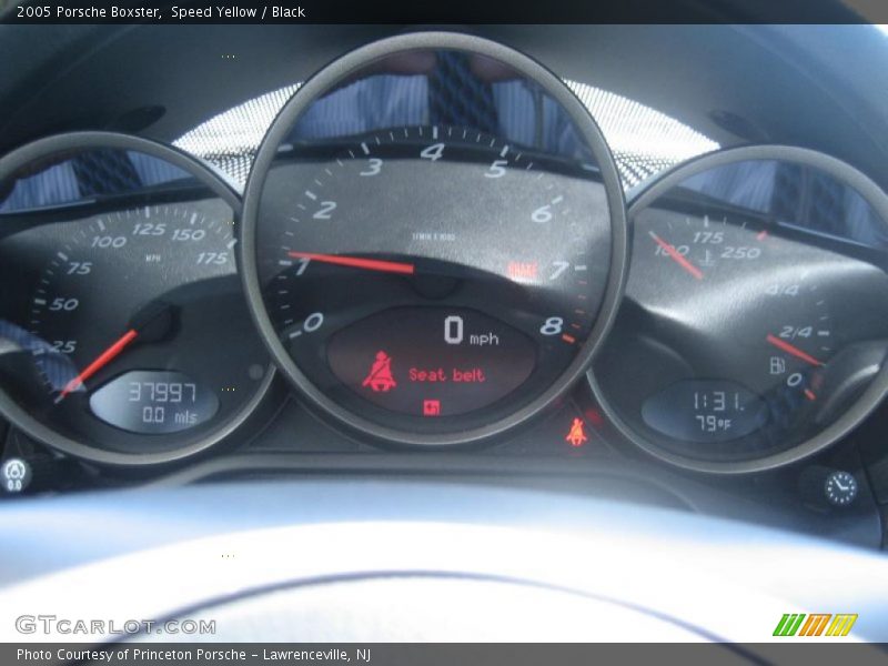 Speed Yellow / Black 2005 Porsche Boxster