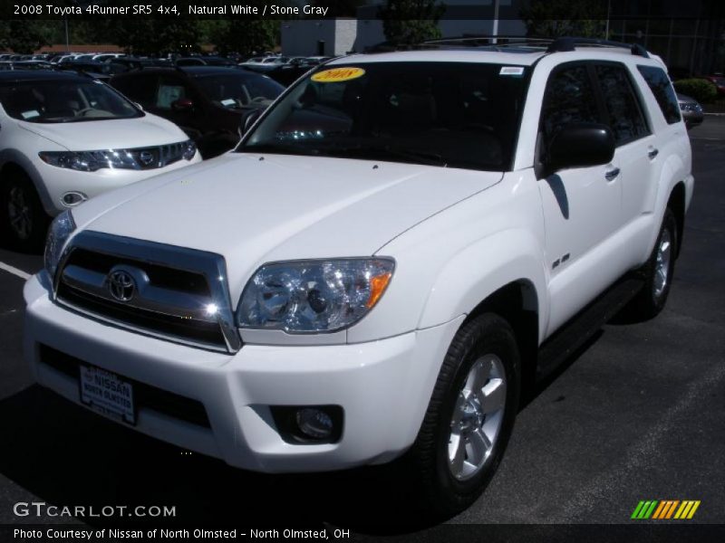 Natural White / Stone Gray 2008 Toyota 4Runner SR5 4x4