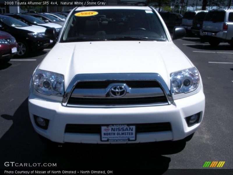 Natural White / Stone Gray 2008 Toyota 4Runner SR5 4x4