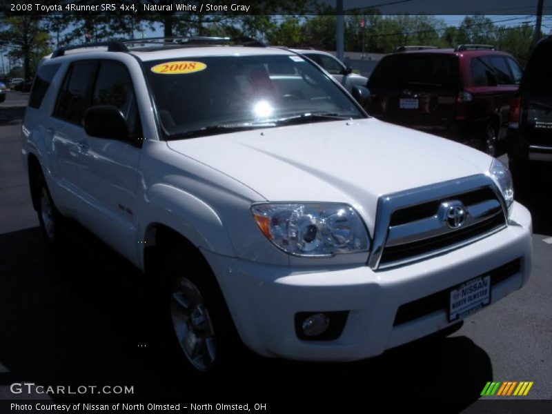 Natural White / Stone Gray 2008 Toyota 4Runner SR5 4x4