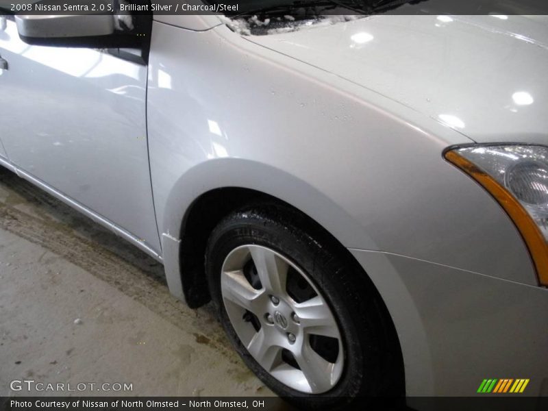 Brilliant Silver / Charcoal/Steel 2008 Nissan Sentra 2.0 S