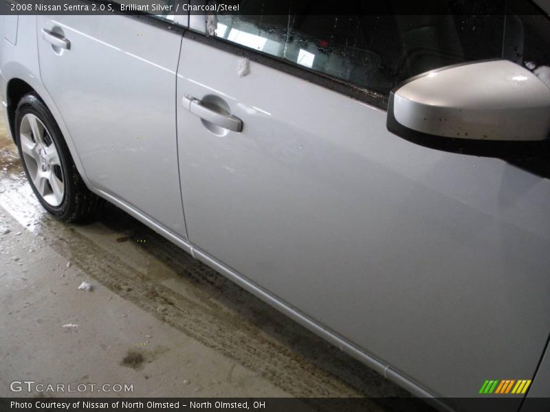 Brilliant Silver / Charcoal/Steel 2008 Nissan Sentra 2.0 S