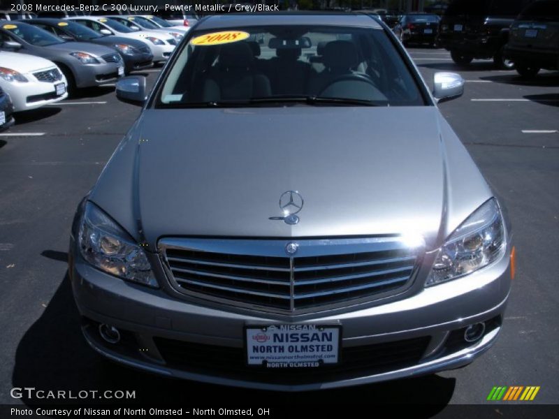 Pewter Metallic / Grey/Black 2008 Mercedes-Benz C 300 Luxury