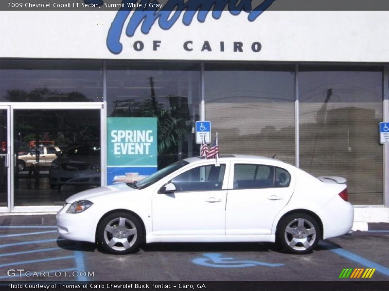 Summit White / Gray 2009 Chevrolet Cobalt LT Sedan
