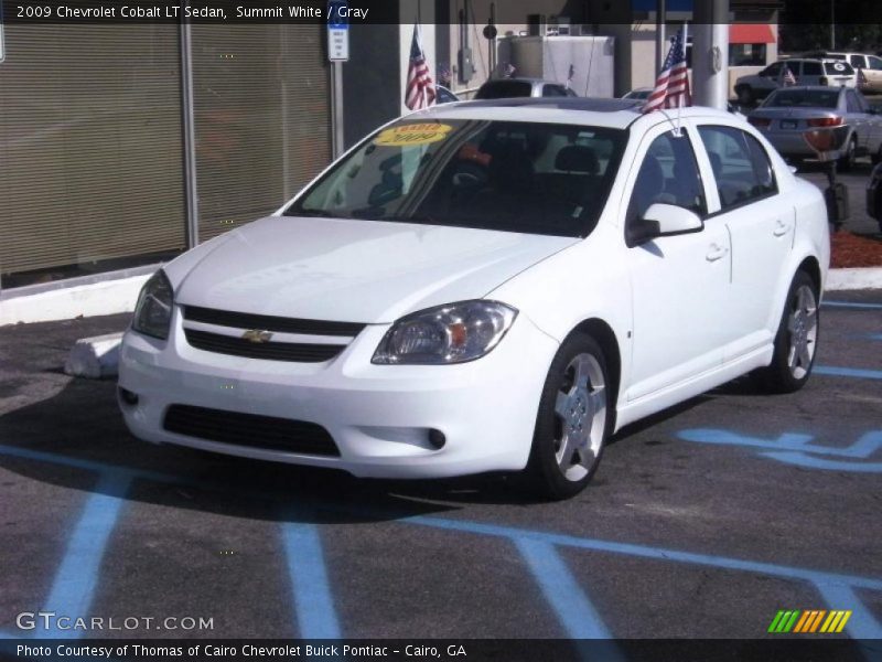 Summit White / Gray 2009 Chevrolet Cobalt LT Sedan
