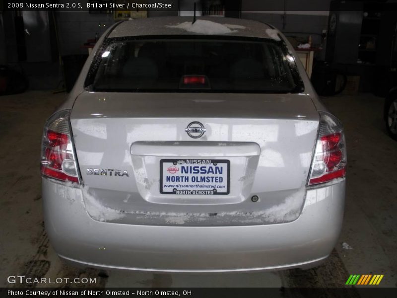 Brilliant Silver / Charcoal/Steel 2008 Nissan Sentra 2.0 S