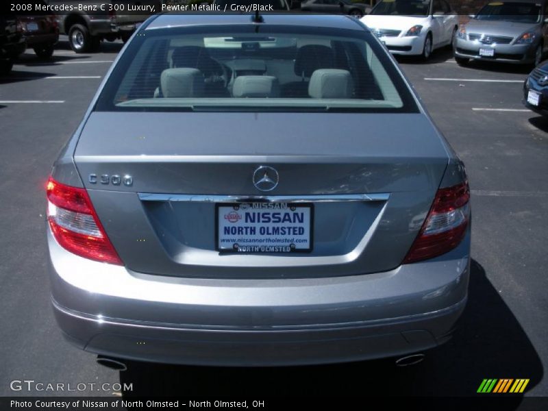 Pewter Metallic / Grey/Black 2008 Mercedes-Benz C 300 Luxury