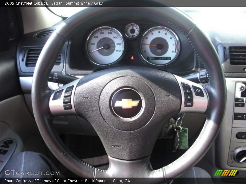 Summit White / Gray 2009 Chevrolet Cobalt LT Sedan