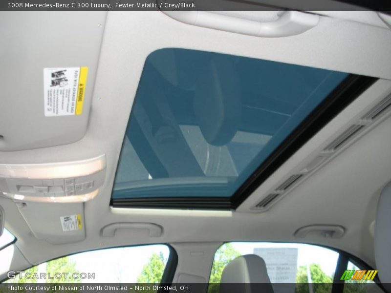 Pewter Metallic / Grey/Black 2008 Mercedes-Benz C 300 Luxury