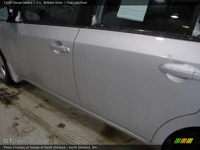 Brilliant Silver / Charcoal/Steel 2008 Nissan Sentra 2.0 S