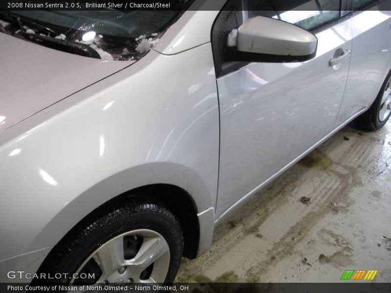 Brilliant Silver / Charcoal/Steel 2008 Nissan Sentra 2.0 S