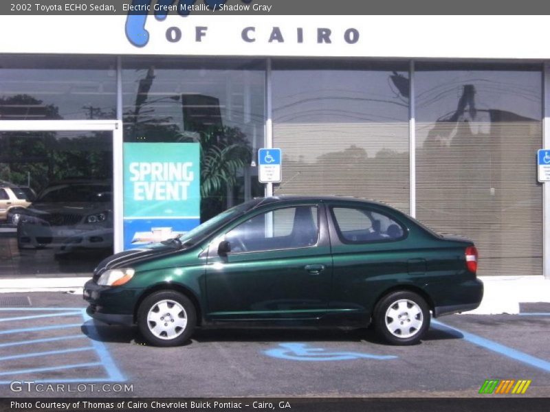 Electric Green Metallic / Shadow Gray 2002 Toyota ECHO Sedan