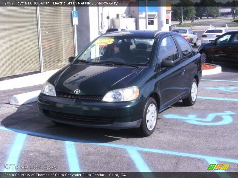 Electric Green Metallic / Shadow Gray 2002 Toyota ECHO Sedan