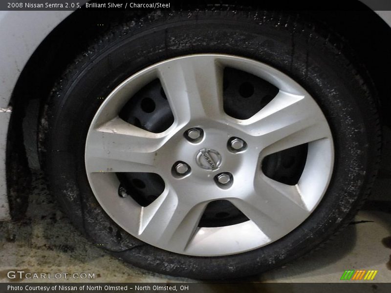 Brilliant Silver / Charcoal/Steel 2008 Nissan Sentra 2.0 S
