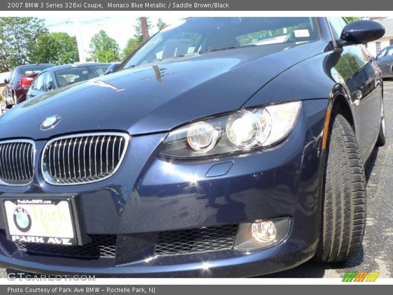 Monaco Blue Metallic / Saddle Brown/Black 2007 BMW 3 Series 328xi Coupe