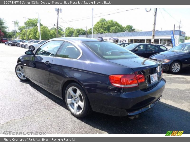 Monaco Blue Metallic / Saddle Brown/Black 2007 BMW 3 Series 328xi Coupe