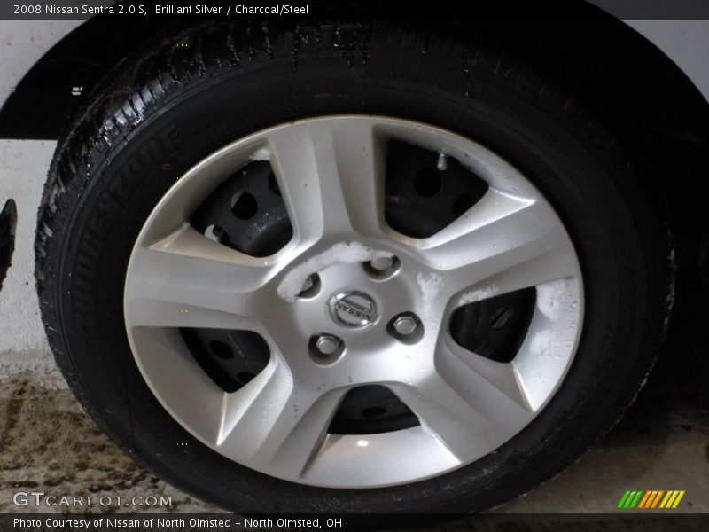 Brilliant Silver / Charcoal/Steel 2008 Nissan Sentra 2.0 S