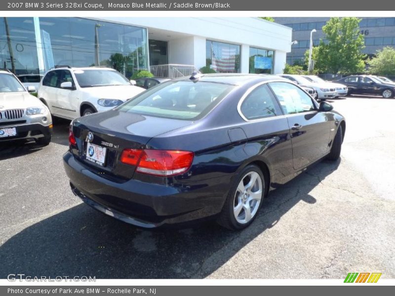 Monaco Blue Metallic / Saddle Brown/Black 2007 BMW 3 Series 328xi Coupe