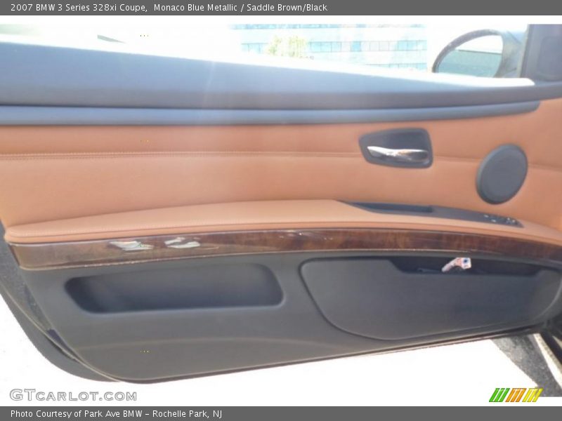 Monaco Blue Metallic / Saddle Brown/Black 2007 BMW 3 Series 328xi Coupe
