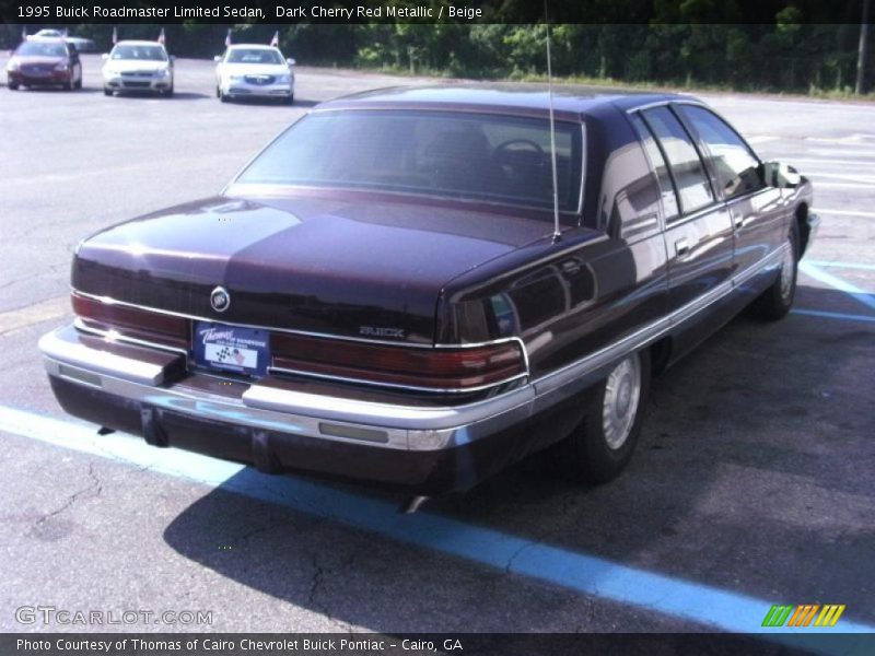 Dark Cherry Red Metallic / Beige 1995 Buick Roadmaster Limited Sedan