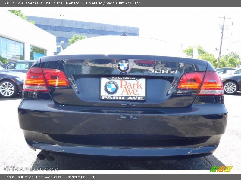 Monaco Blue Metallic / Saddle Brown/Black 2007 BMW 3 Series 328xi Coupe