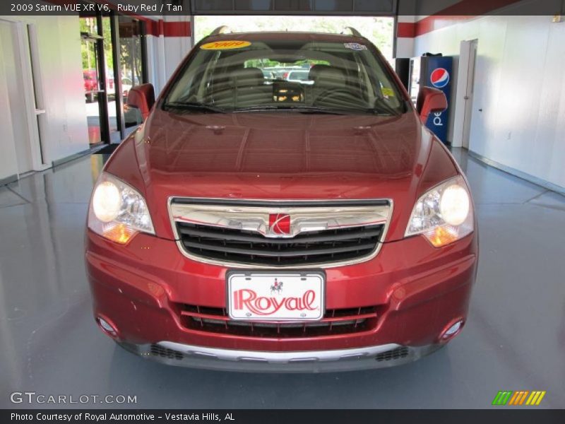Ruby Red / Tan 2009 Saturn VUE XR V6