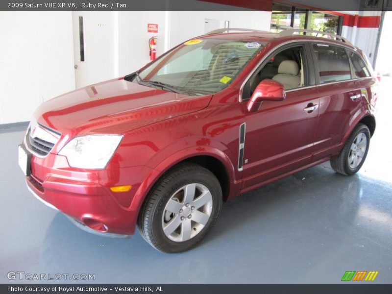 Ruby Red / Tan 2009 Saturn VUE XR V6