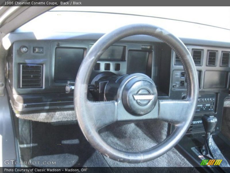 Black / Black 1986 Chevrolet Corvette Coupe