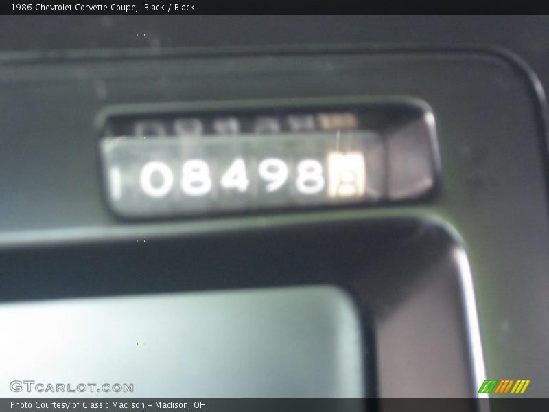 Black / Black 1986 Chevrolet Corvette Coupe