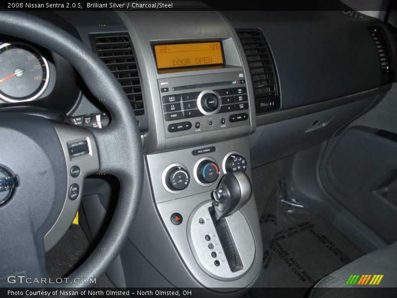 Brilliant Silver / Charcoal/Steel 2008 Nissan Sentra 2.0 S